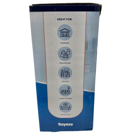 Royexe Fabric Storage Cubes 8-Pack With Dual Handles Light Grey New in Box - Picture 9 of 9